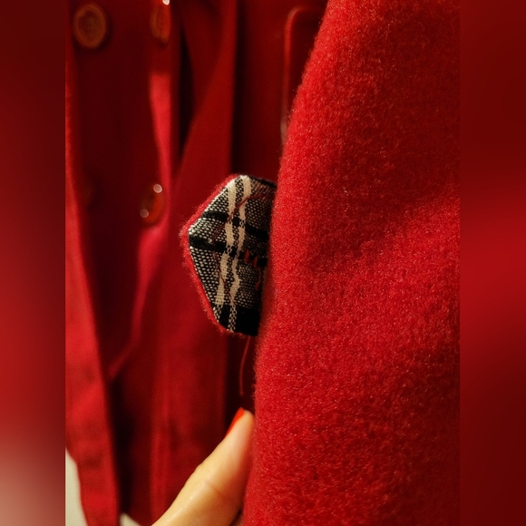 Red Pea Coat - Picture 2 of 4